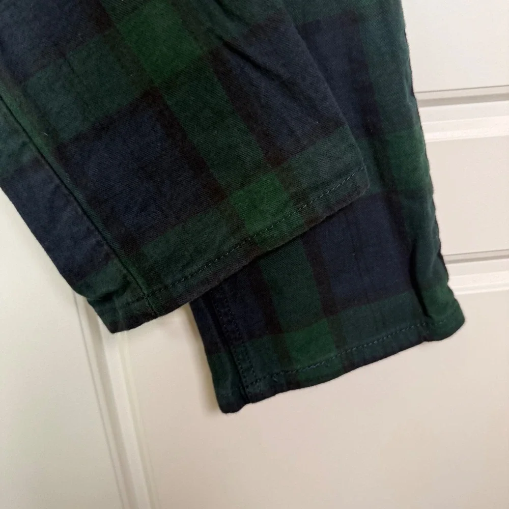 Levi's 511 Slim Fit Pants Mens 32/28 Green Navy Black Watch Plaid Stretch